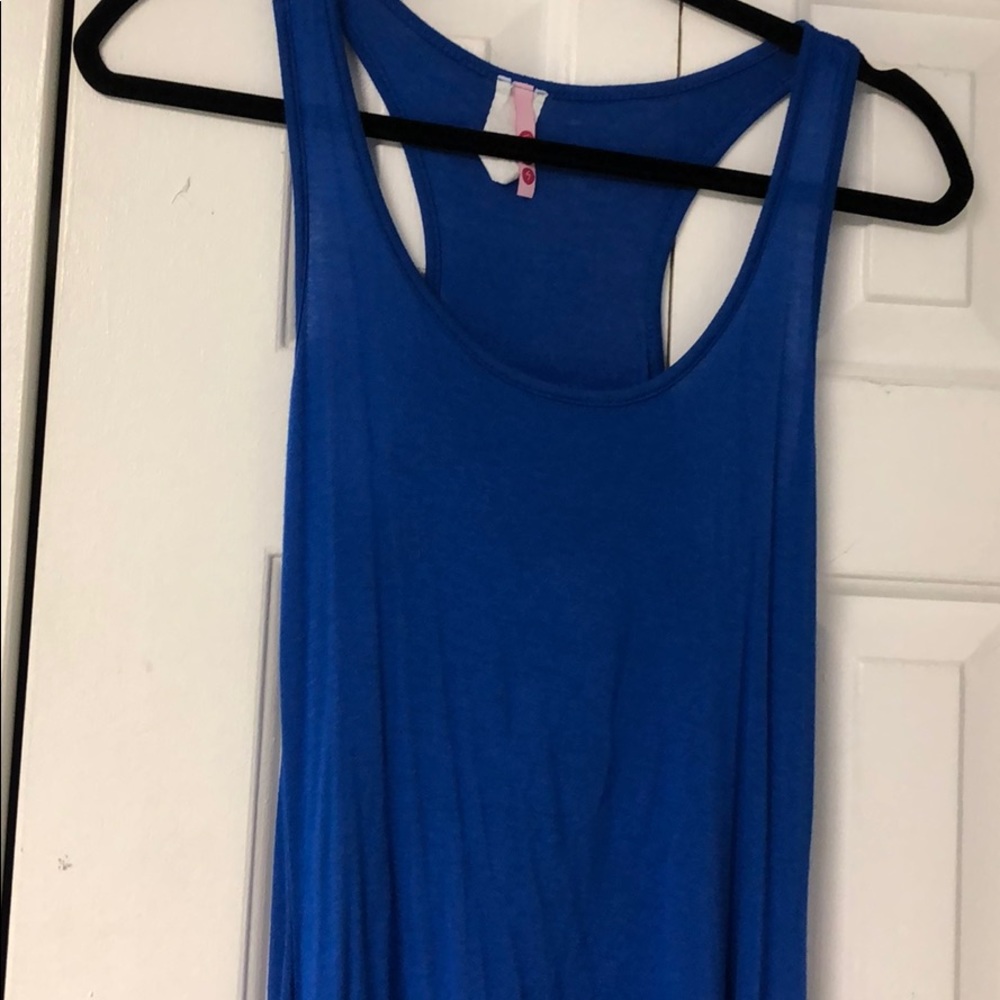 Royal blue hi lo dress
